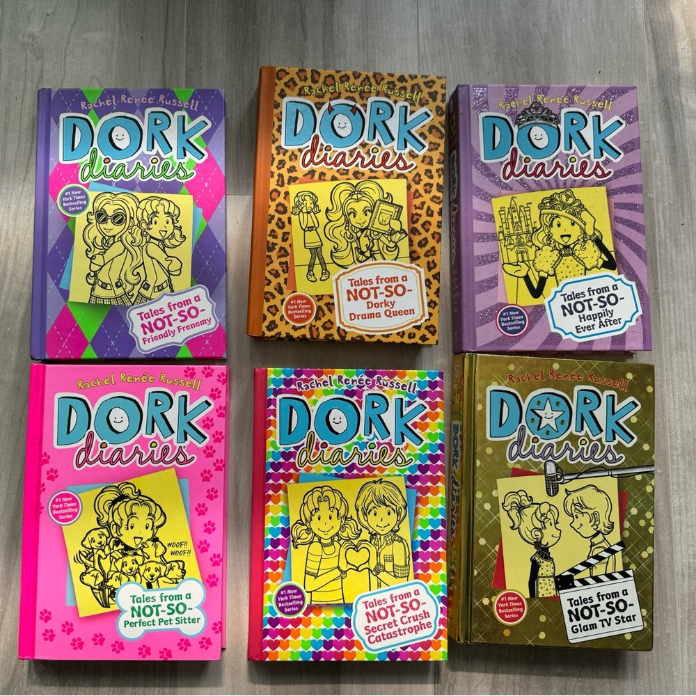Dork Diaries set of 6 books